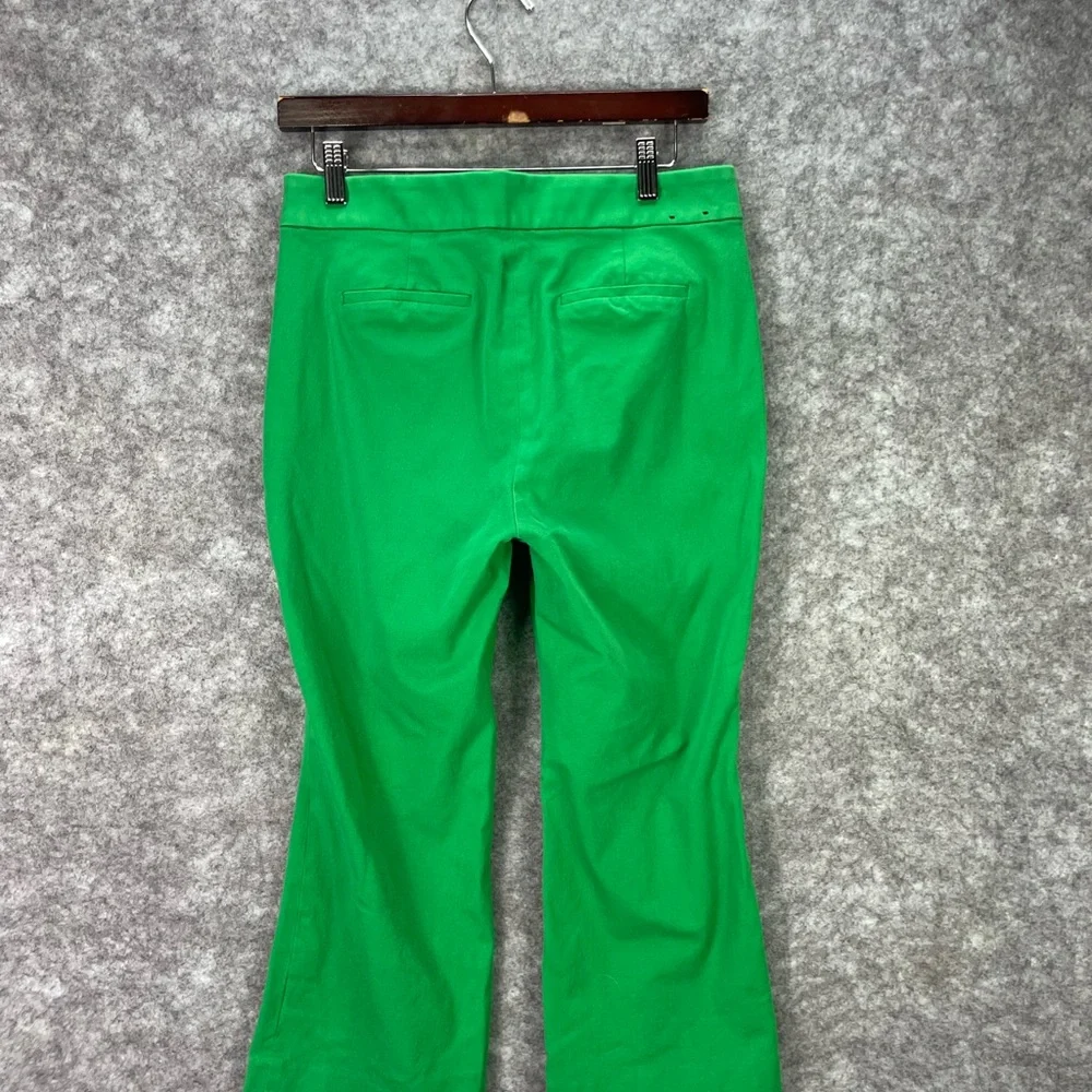 J.CREW Pants Womens 8 Green Kelsey Capri Slim Twill Stretch Work Casual. - Picture 8 of 10